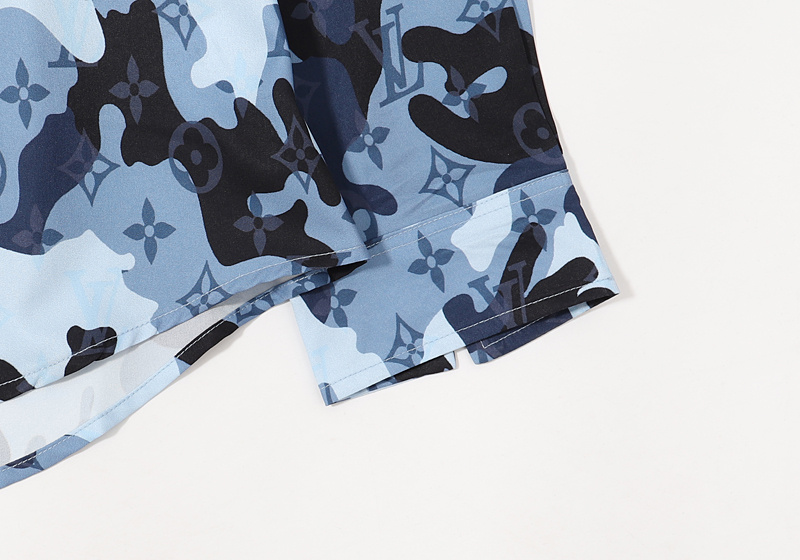 Рубашка Louis Vuitton Сamouflage "Blue" фото № 7