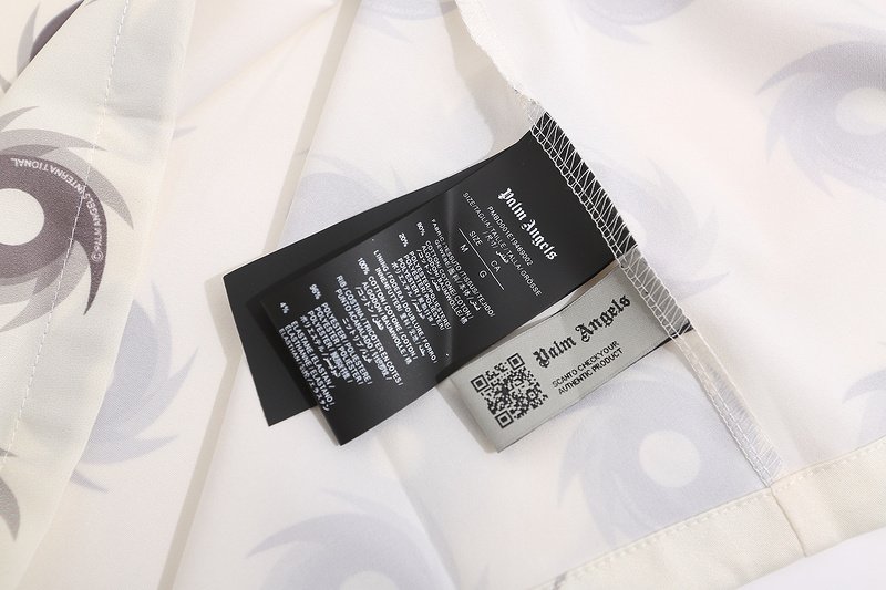 Рубашка Palm Angels Spiral Print "Beige" фото № 3