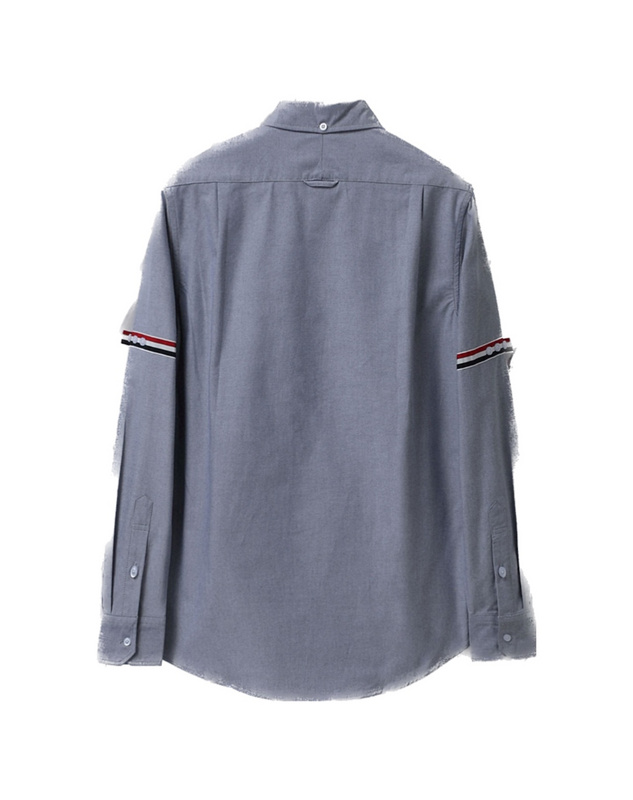 Рубашка Thom Browne With Stripes "Gray" фото № 2