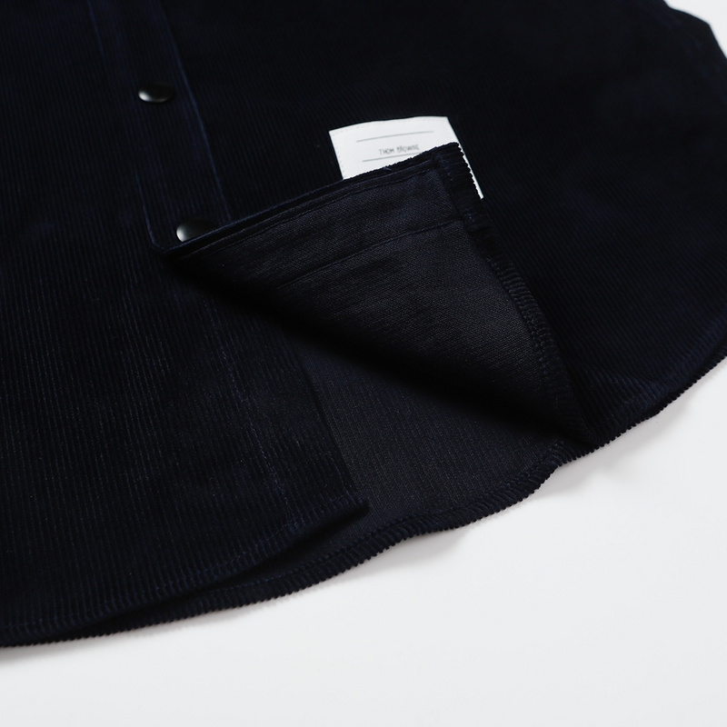 Рубашка Thom Browne On Rivets "Black" фото № 6