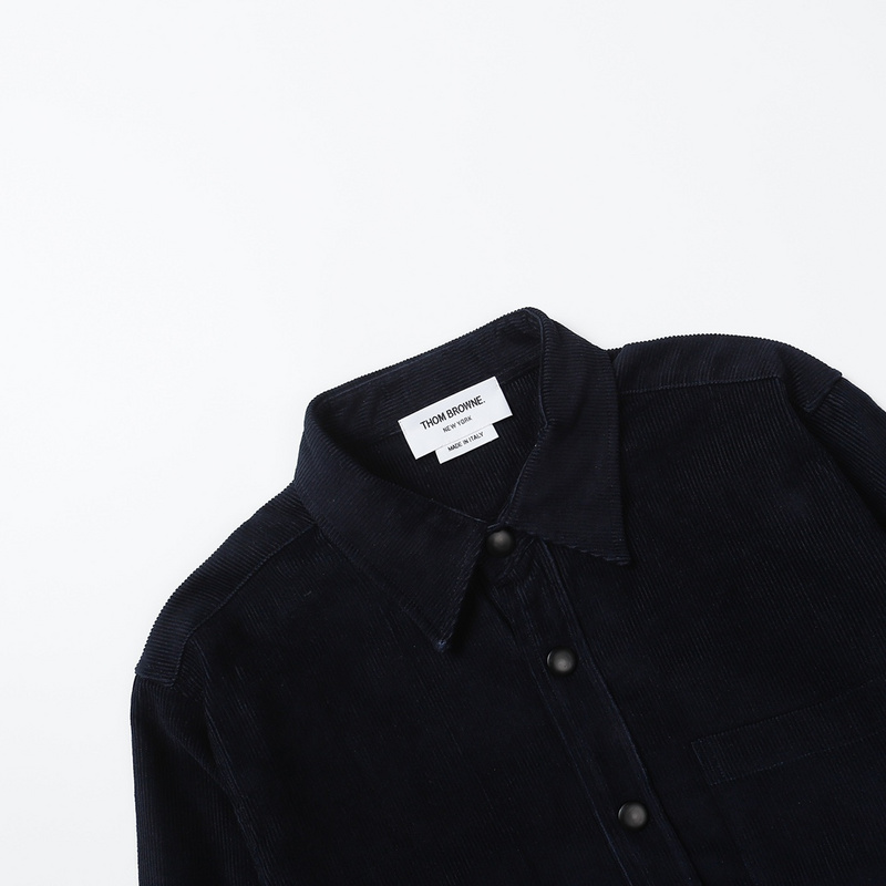 Рубашка Thom Browne On Rivets "Black" фото № 5