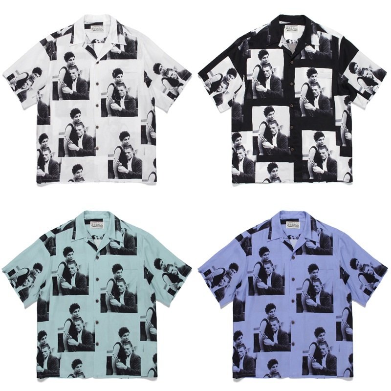 Рубашка Wacko Maria Print Men And Women "White" фото № 2