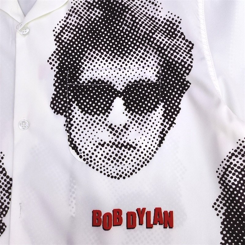Рубашка Wacko Maria Bob Dylan - Print "White" фото № 7