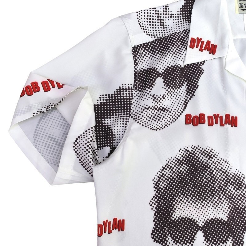 Рубашка Wacko Maria Bob Dylan - Print "White" фото № 5