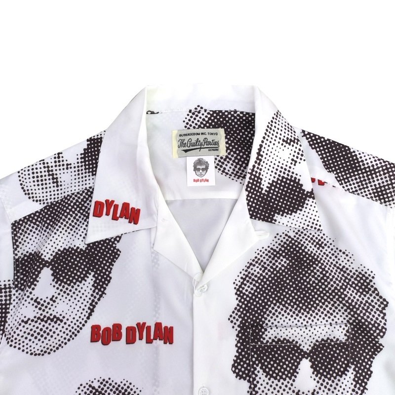 Рубашка Wacko Maria Bob Dylan - Print "White" фото № 2