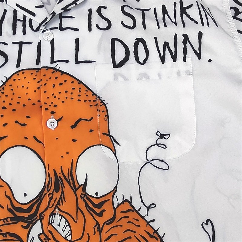 Рубашка Wacko Maria Confusion "White" фото № 3