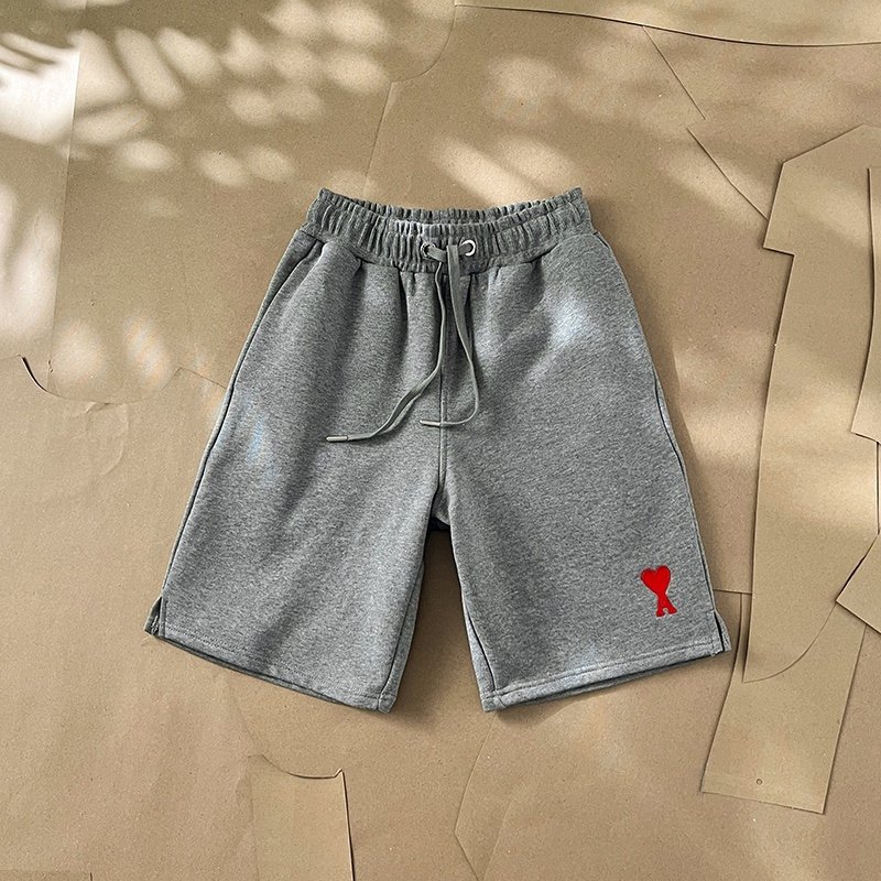 Шорты Amiri With The Red Heart Logo "Gray" фото № 2