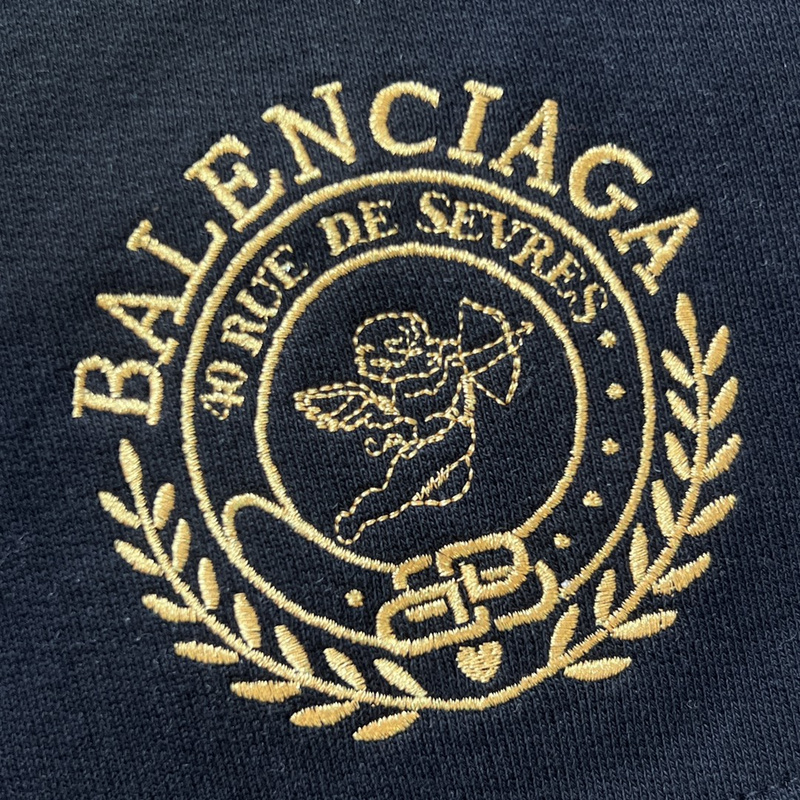 Шорты Balenciaga Logo With Cupid "Black" фото № 3