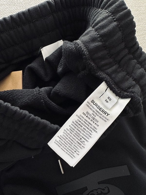 Шорты Burberry Large Logo With A Rider "Black" фото № 6