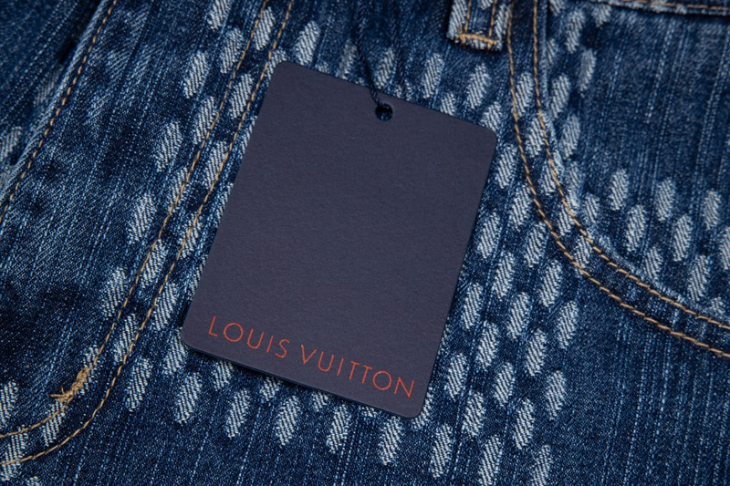Шорты Louis Vuitton Checkered Pattern "Blue" фото № 4