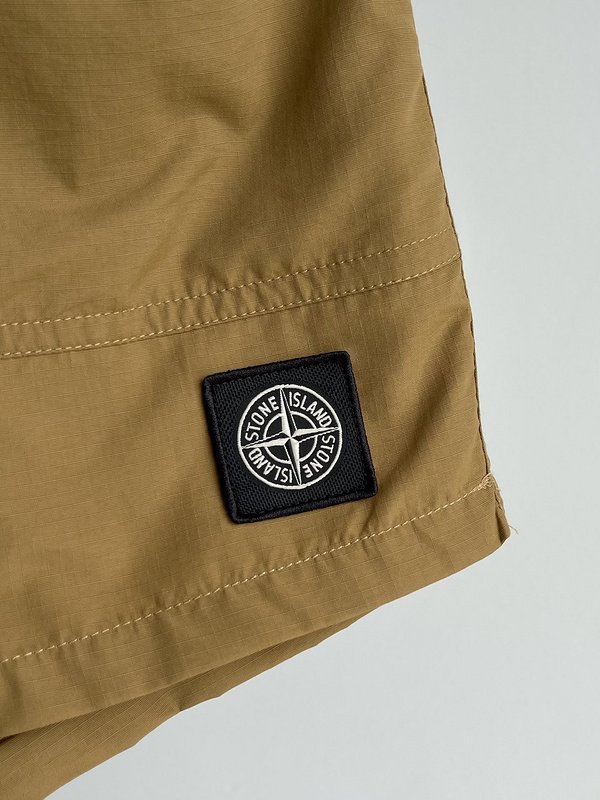 Шорты Stone Island With A Cloth Strap "Browm/Yellow" фото № 6