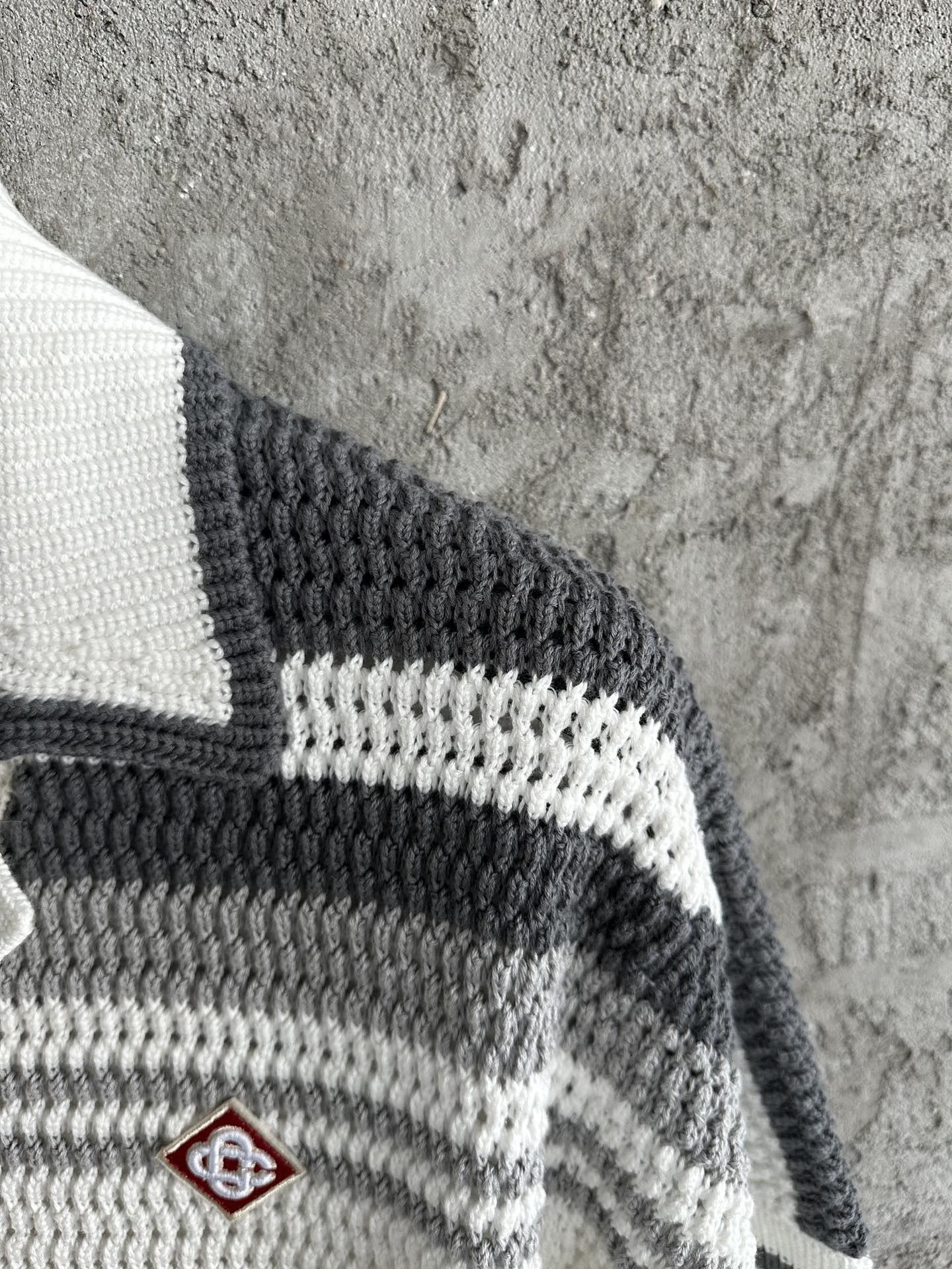 Кардиган Casablanca Upside Gray And Black Lines "White" фото № 4