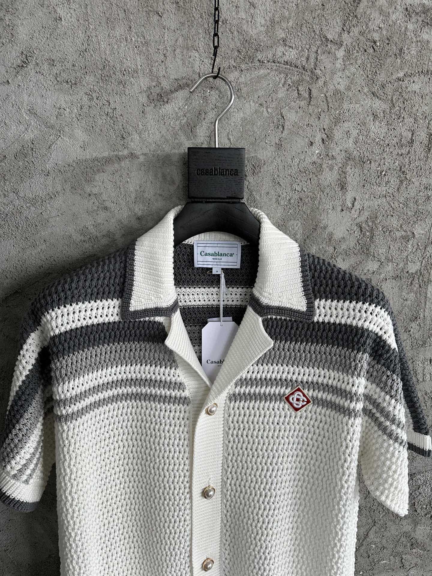 Кардиган Casablanca Upside Gray And Black Lines "White" фото № 2