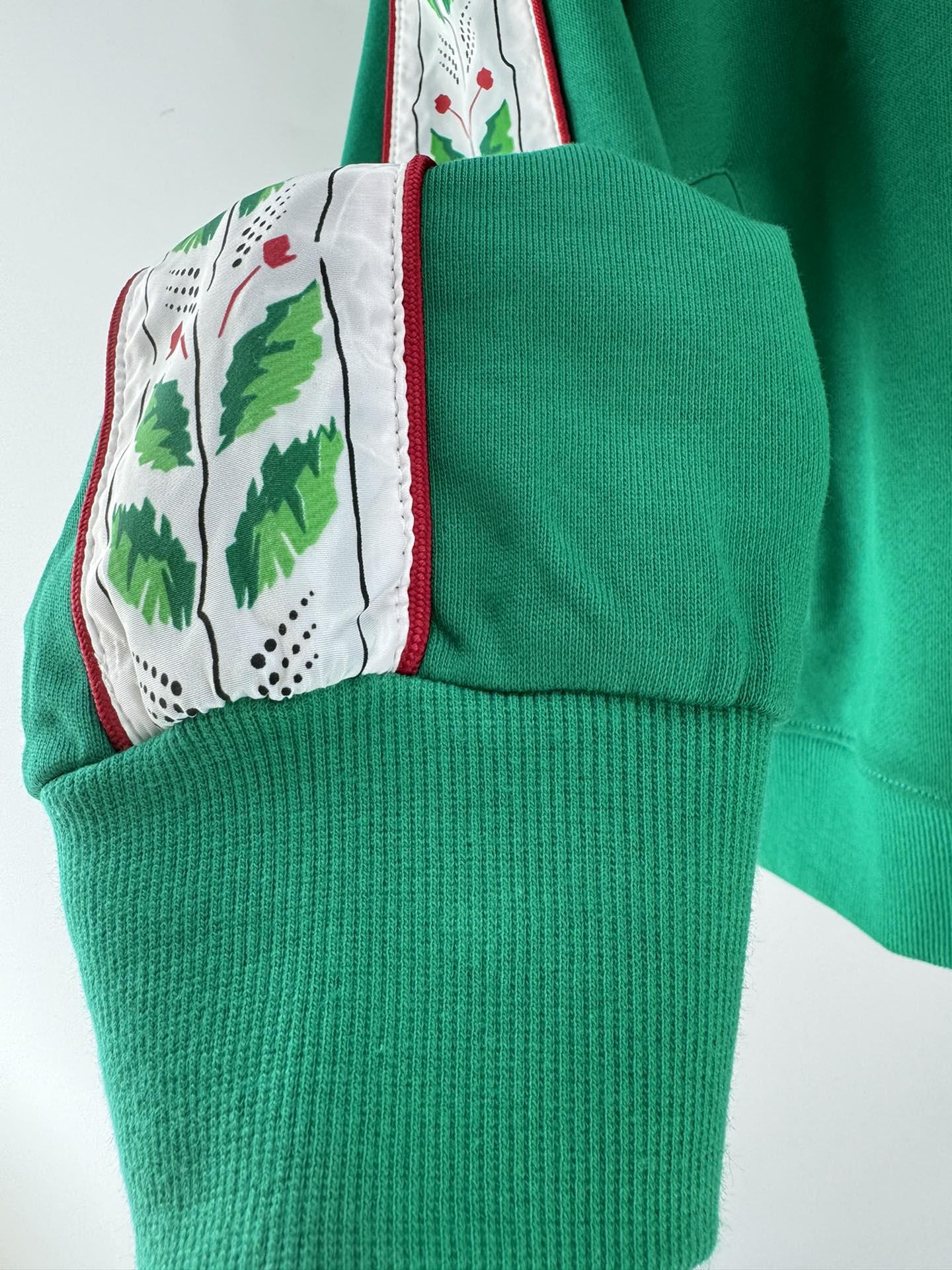 Олимпийка Casablanca Green Leaves On The Sides "Green" фото № 7