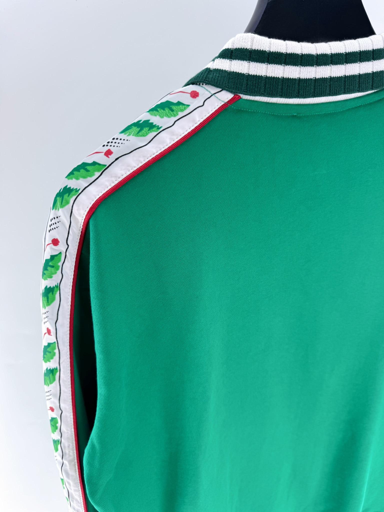 Олимпийка Casablanca Green Leaves On The Sides "Green" фото № 6