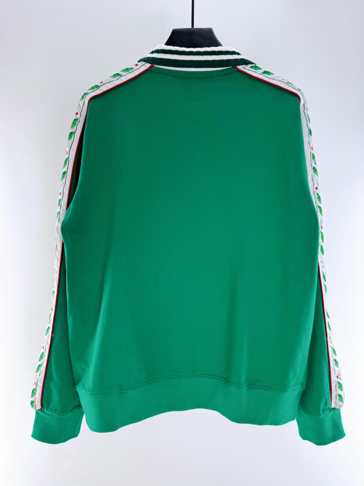 Олимпийка Casablanca Green Leaves On The Sides "Green" фото № 5