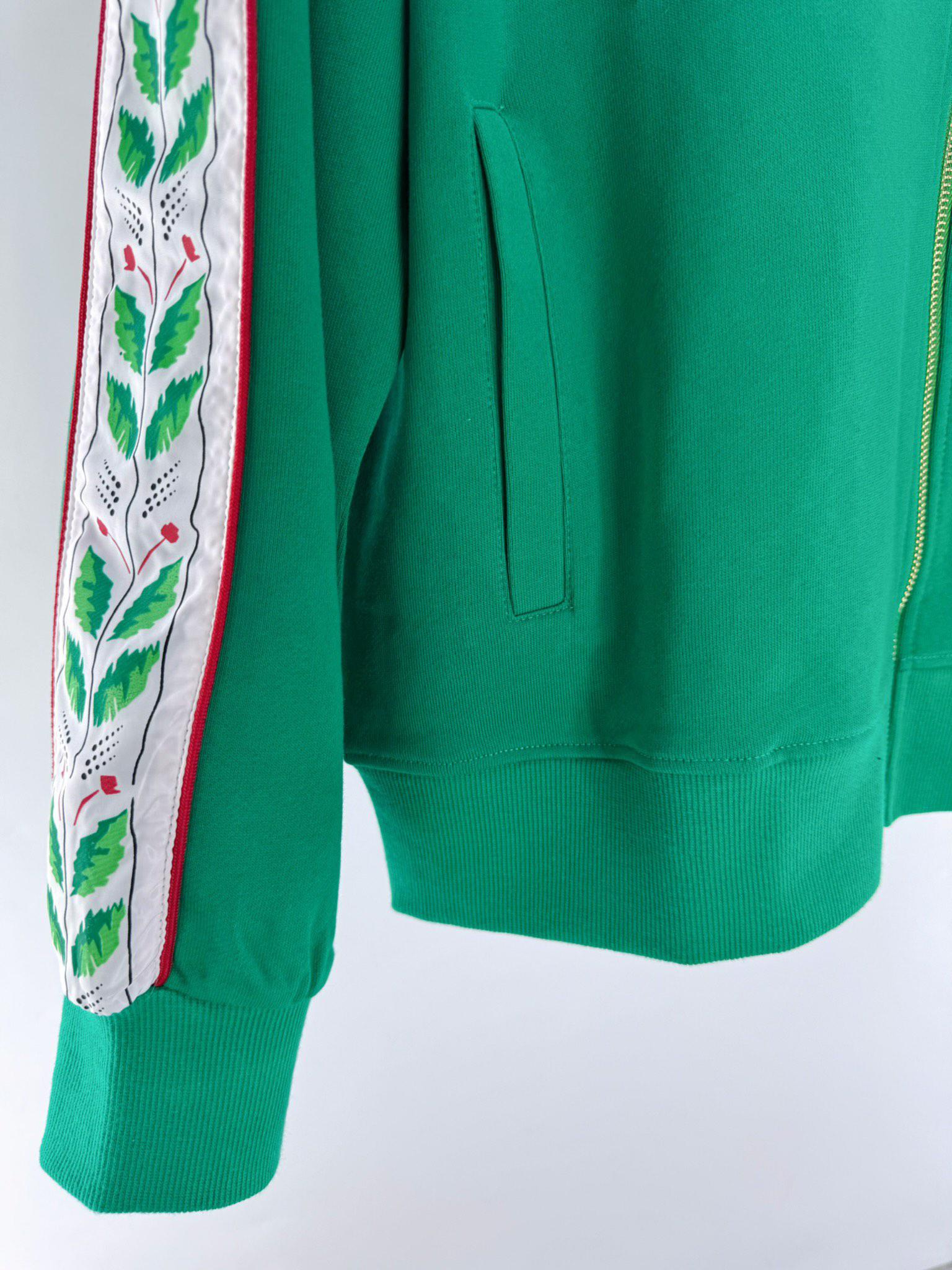 Олимпийка Casablanca Green Leaves On The Sides "Green" фото № 4