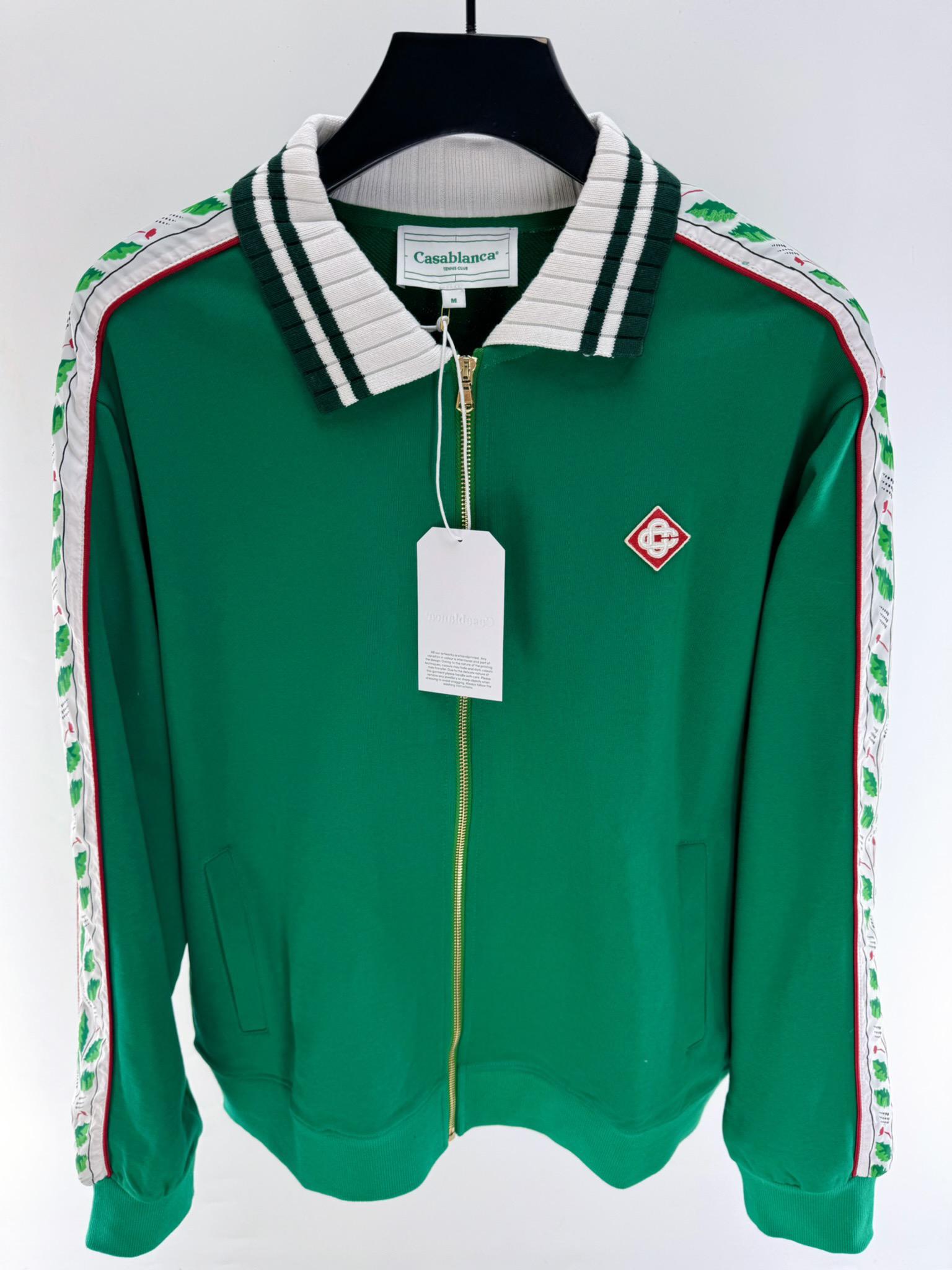 Олимпийка Casablanca Green Leaves On The Sides "Green" фото № 2