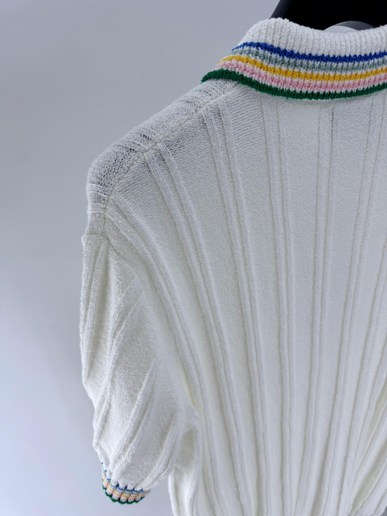 Рубашка Casablanca Down Colorful Lines "Beige" фото № 5