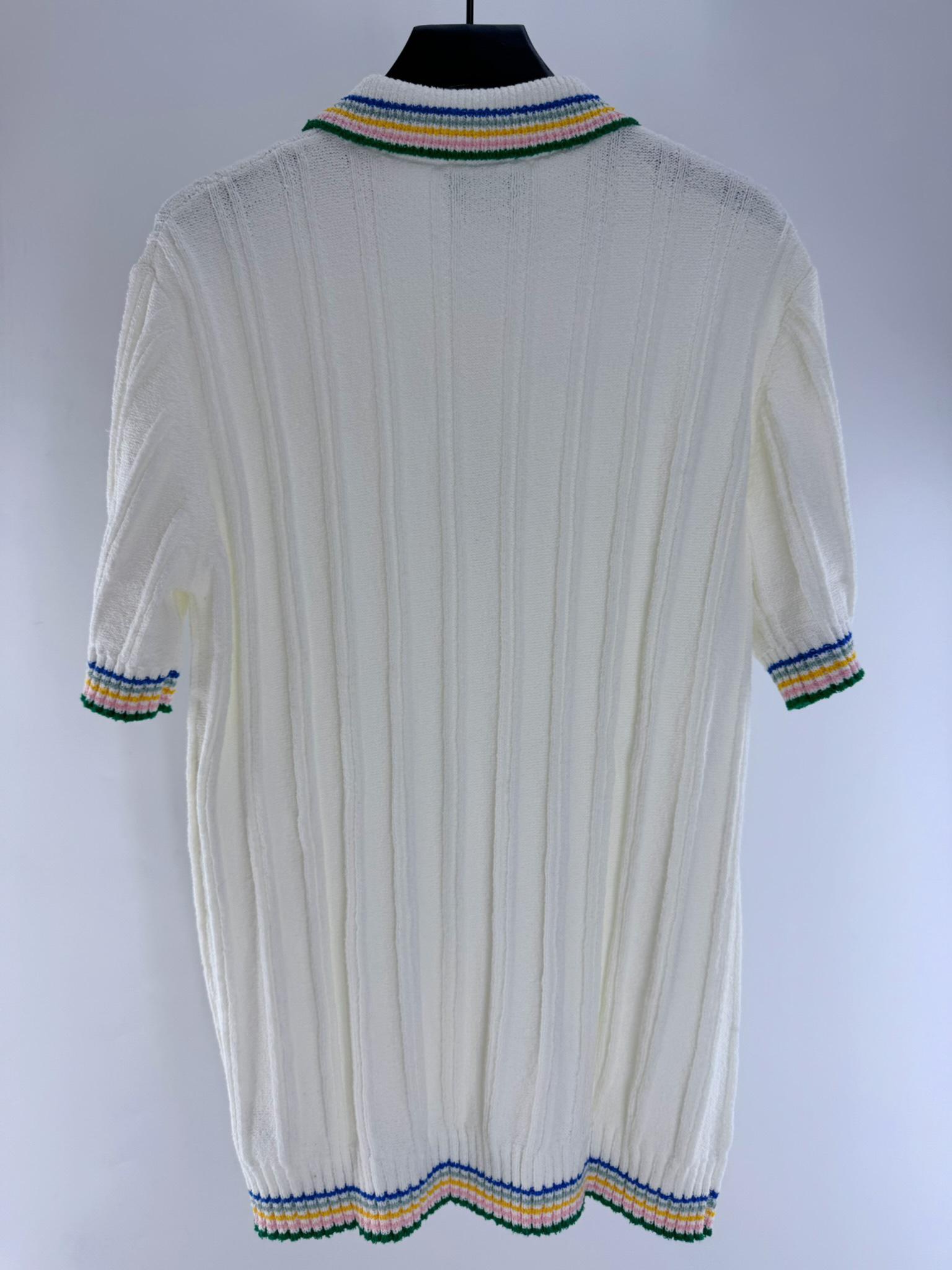 Рубашка Casablanca Down Colorful Lines "Beige" фото № 4