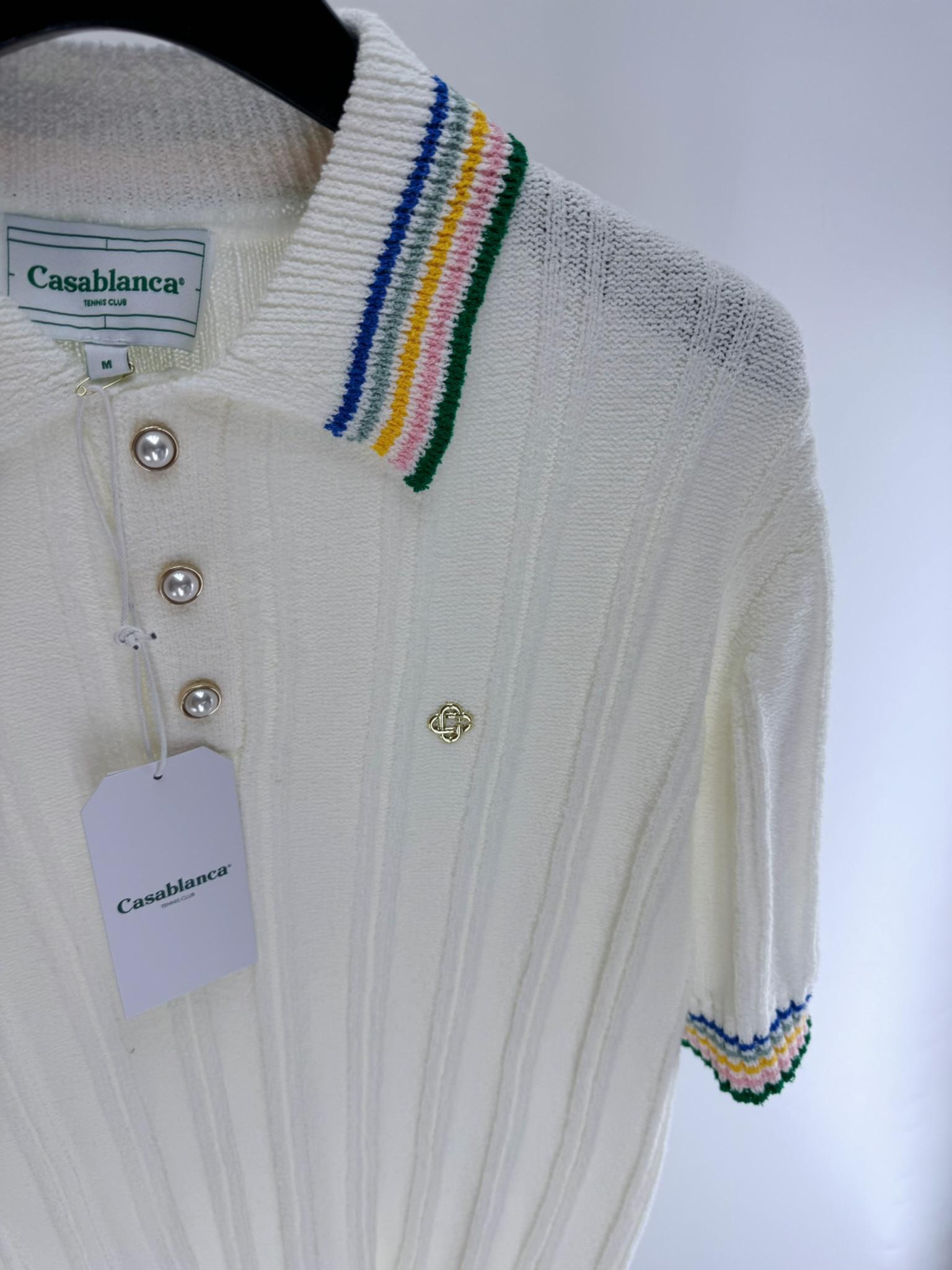 Рубашка Casablanca Down Colorful Lines "Beige" фото № 2