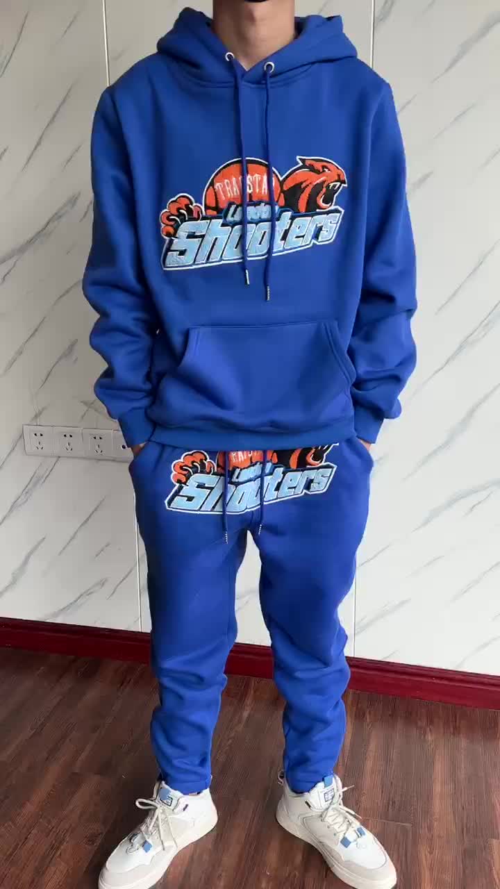 Худи Trapstar Logo And Colorful Embroidered Panther Outlined By Line "Blue" фото № 6