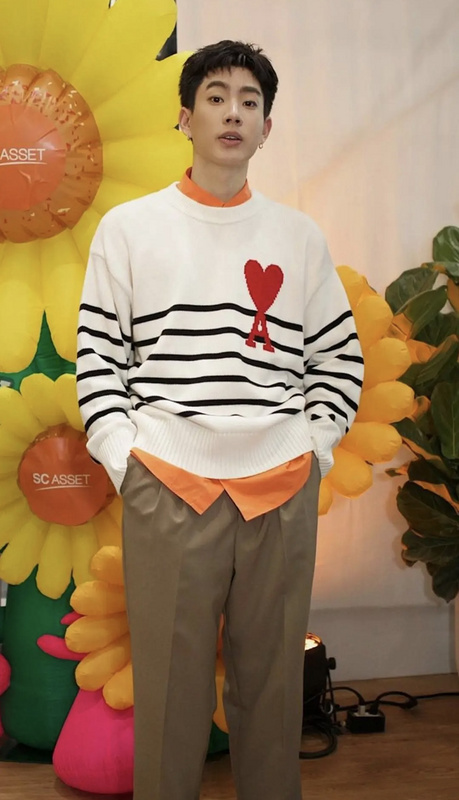 Свитер Amiri Heart "White" фото № 4