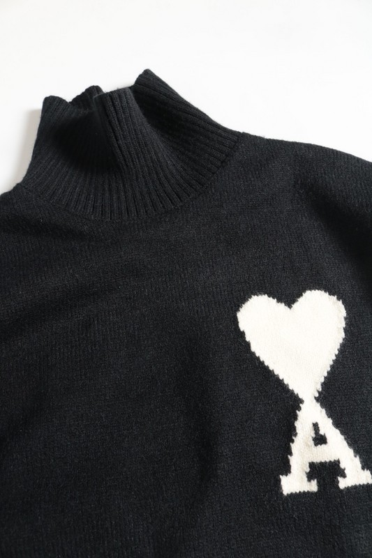 Свитер Amiri With Big Heart Logo "Black" фото № 3