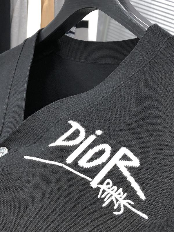 Кардиган Christian Dior White Logo Dior Paris "Black" фото № 6
