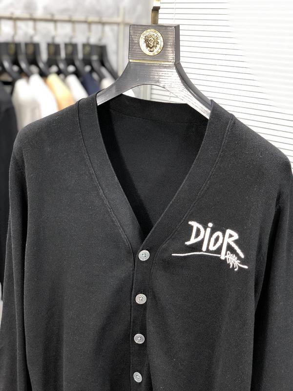 Кардиган Christian Dior White Logo Dior Paris "Black" фото № 5