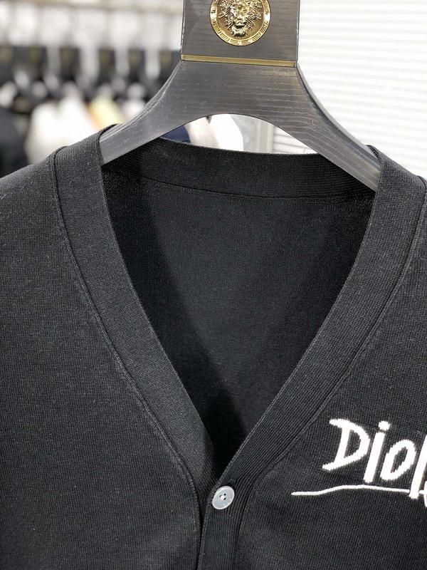 Кардиган Christian Dior White Logo Dior Paris "Black" фото № 3