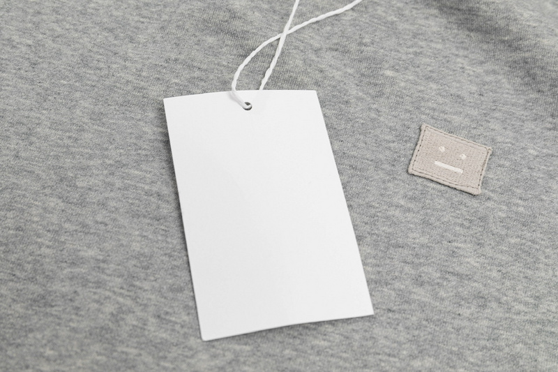 Свитшот Acne Studios Small Square Logo "Gray" фото № 6