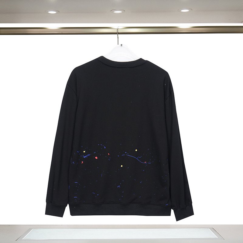 Свитшот Balenciga Paint Drops And Text Logo "Black" фото № 2