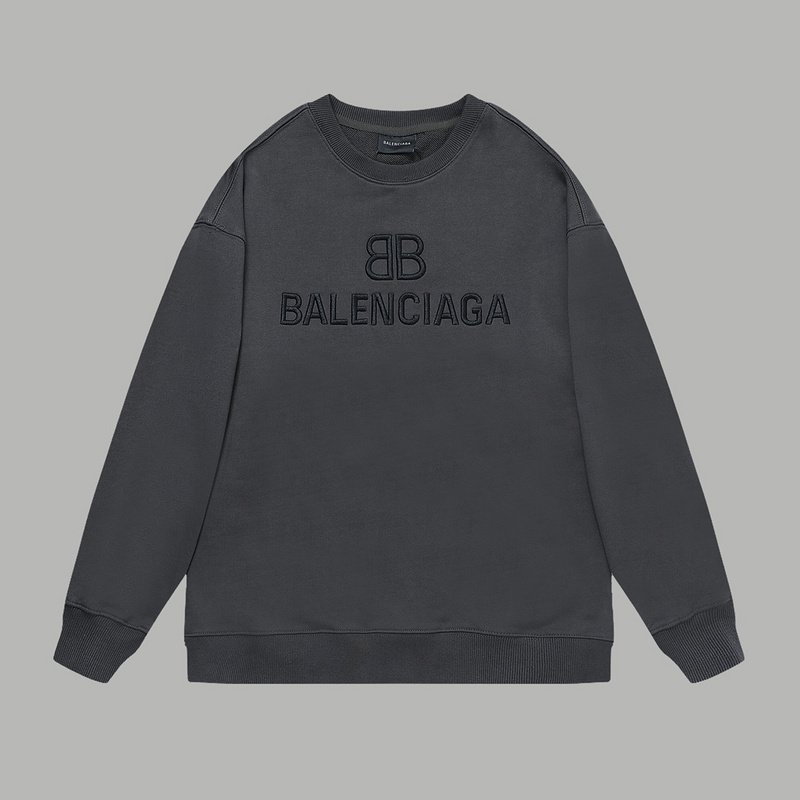 Свитшот Balenciaga With Black Text Logo "Black/Gray" фото № 4
