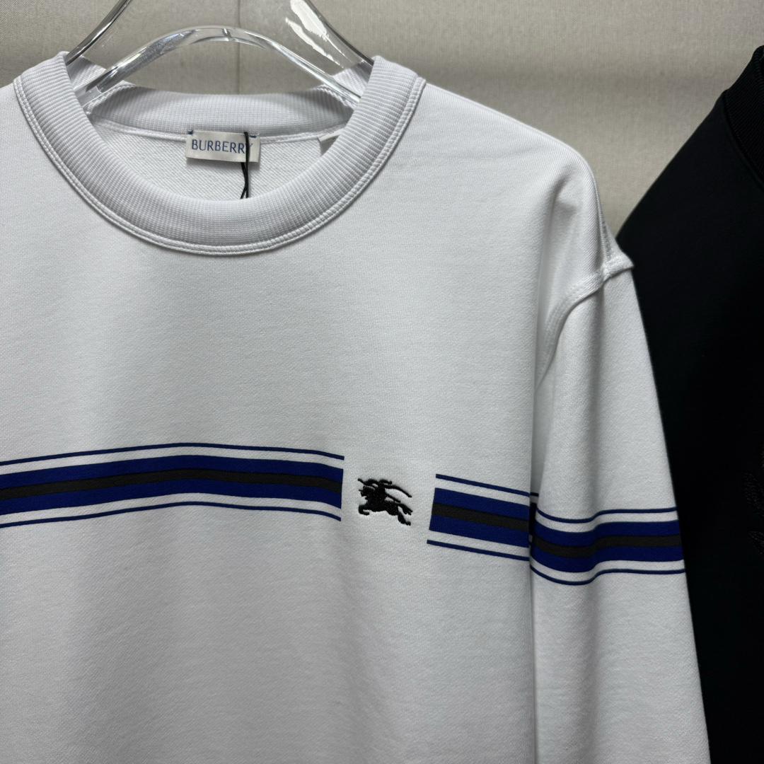 Свитшот Burberry Frontside Mini Print Horse And Warrior "White" фото № 3