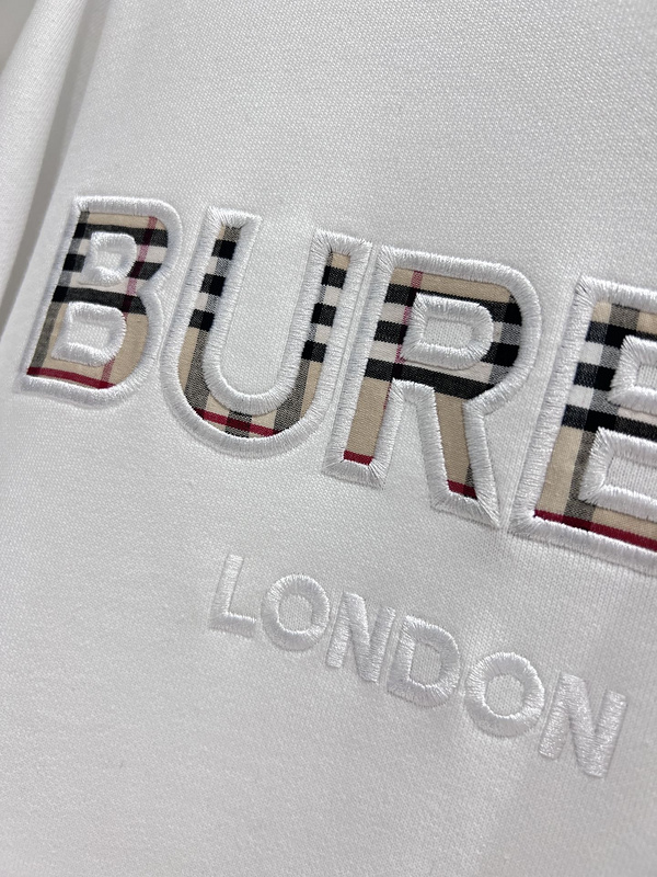 Свитшот Burberry Logo In A Cellular Style "White" фото № 4