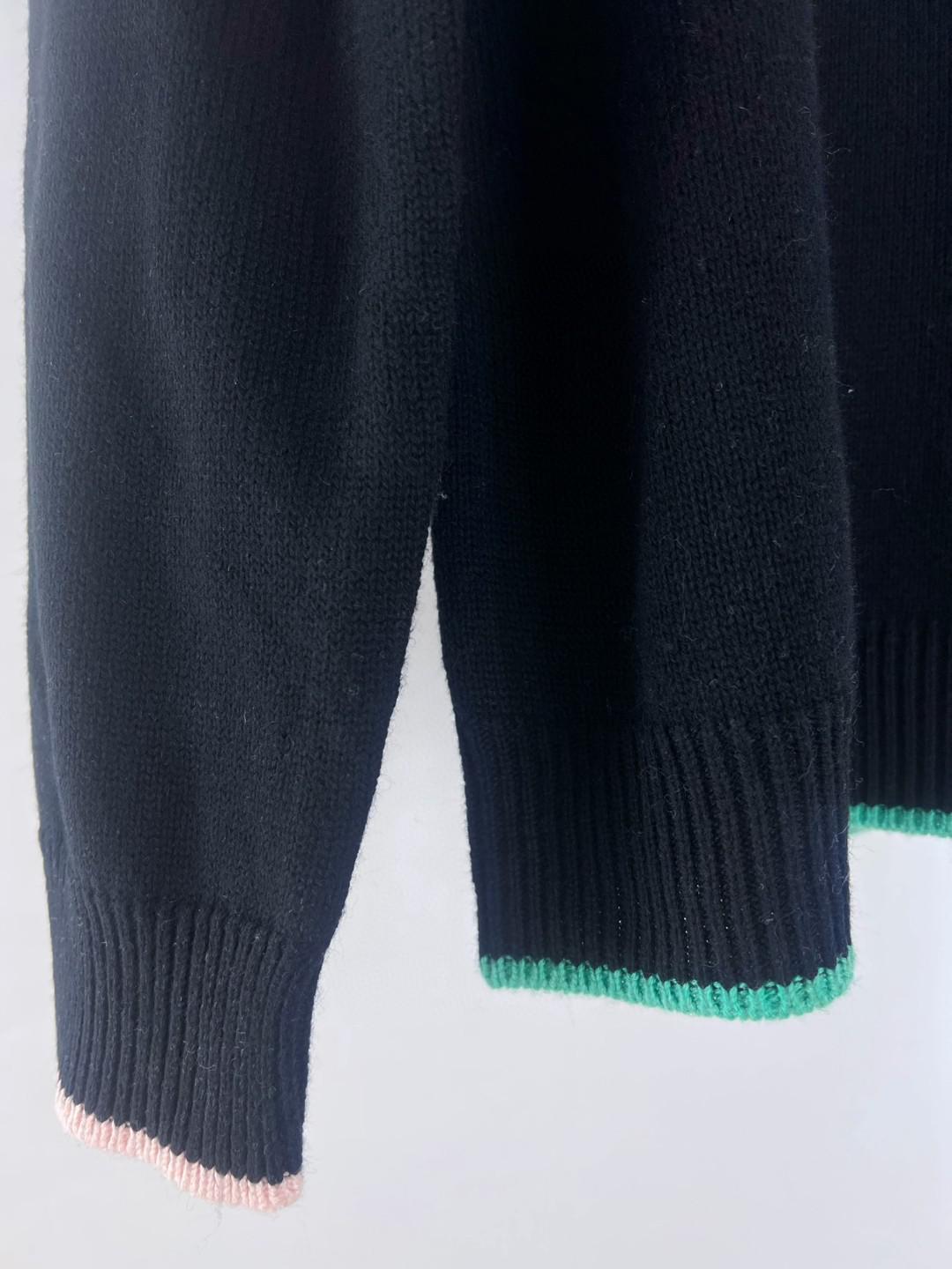 Лонгслив Casablanca Large Font "Black" фото № 3