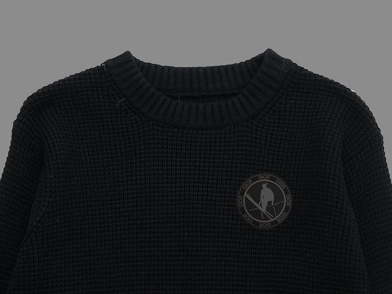 Свитшот Christian Dior Print Gray Skier In Circle "Black" фото № 2