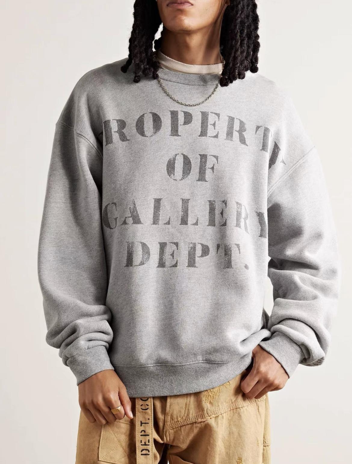 Свитшот Gallery Dept Propert Of Gallery Dept "Gray" фото № 6