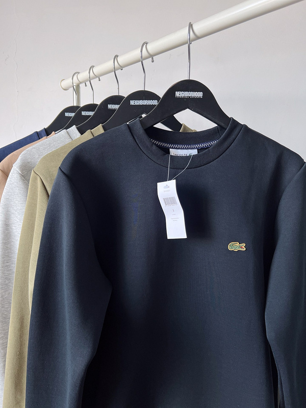 Свитшот Lacoste Little Crocodile Logo "Black" фото № 2