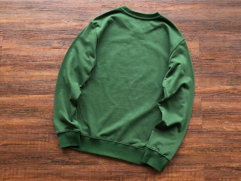 Свитшот Lacoste Big Crocodile Print And Logo Lettering Front "Green" фото № 2