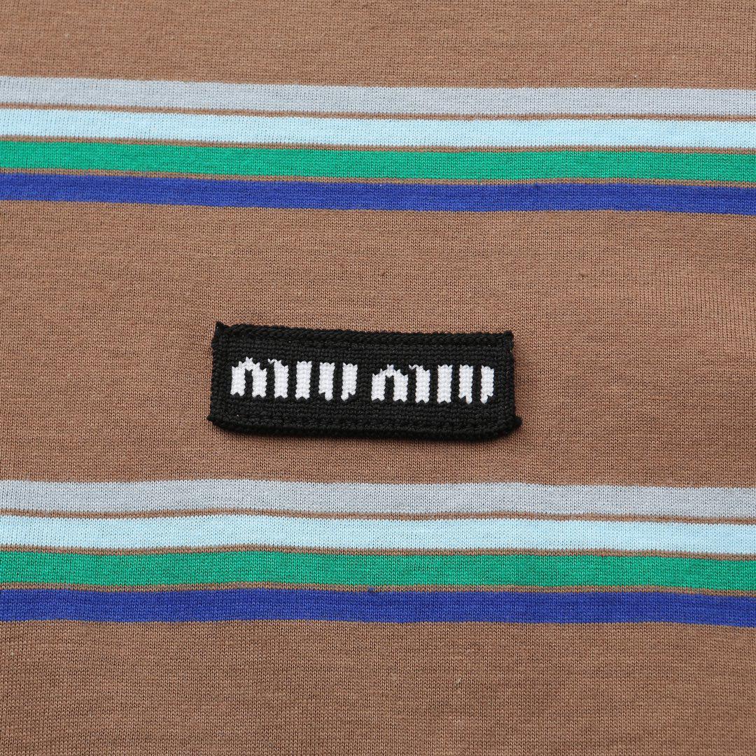 Лонгслив Miu Miu Spacious Lines "Brown II" фото № 4