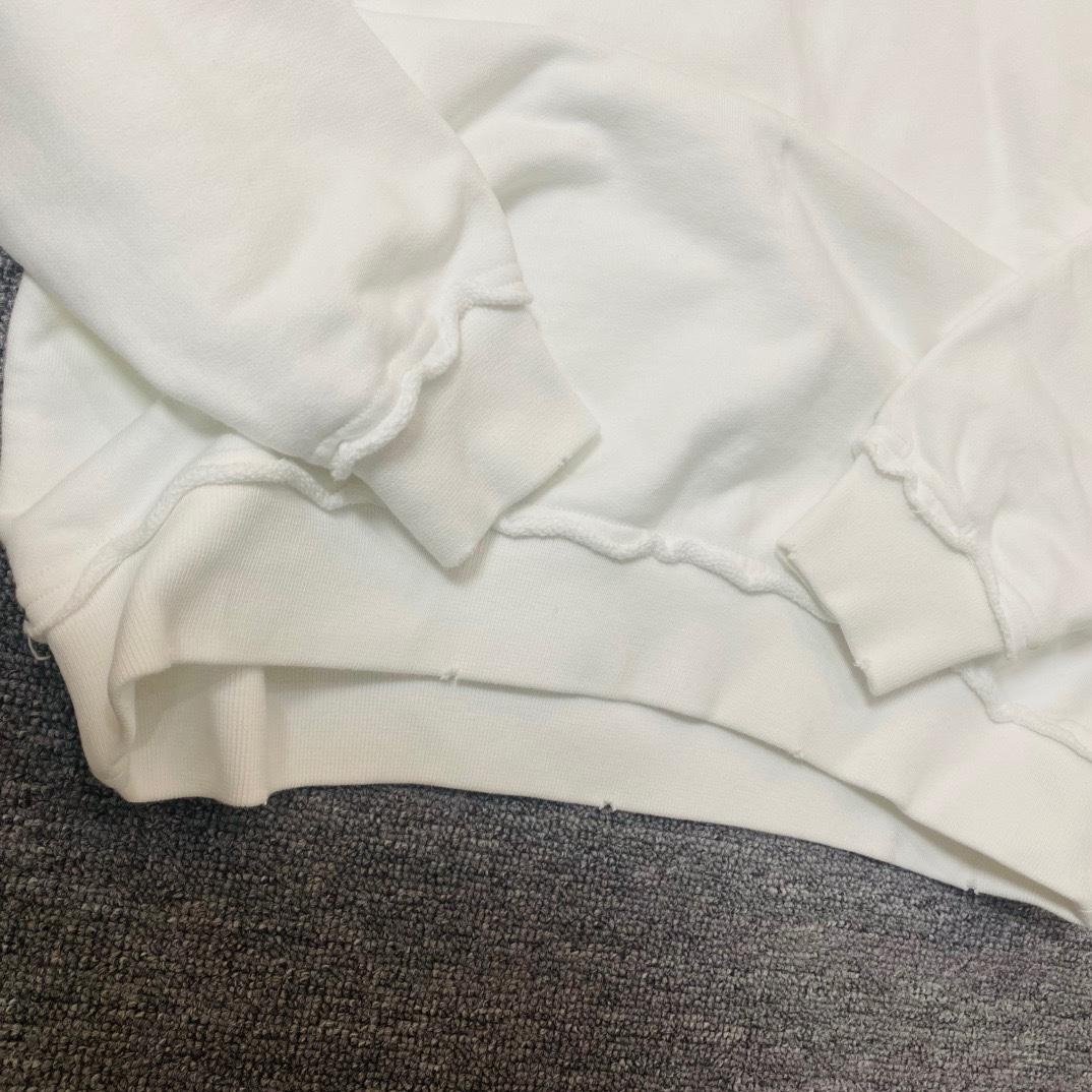 Свитшот Miu Miu Frontside Contrast Black Logo Miu Miu "White" фото № 4