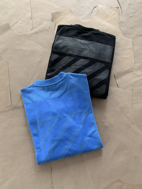 Свитшот Off White With Lines "Blue" фото № 4