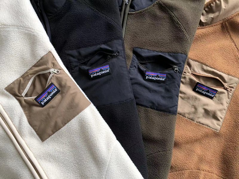 Толстовка Patagonia Patch Front Pocket With Zipper And Small Logo "Beige" фото № 7