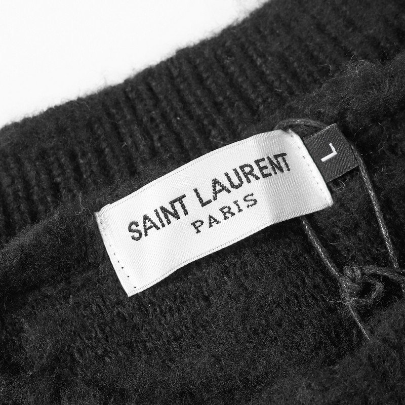 Худи Saint Laurent Bow Rabbit Black-white "Black" фото № 3