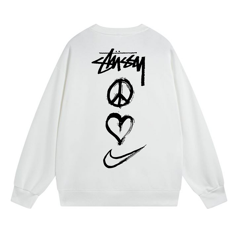 Свитшот Stussy Peace Love Nike "White" фото № 2