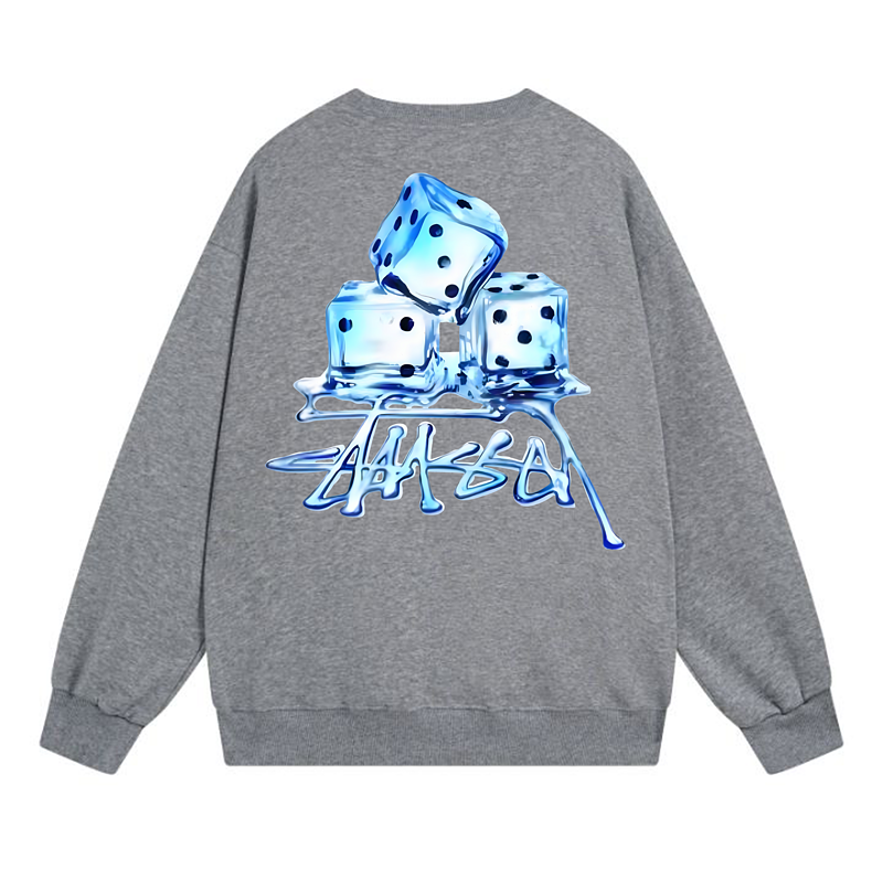Свитшот Stussy Ice Playing Cubes "Dark Gray" фото № 2