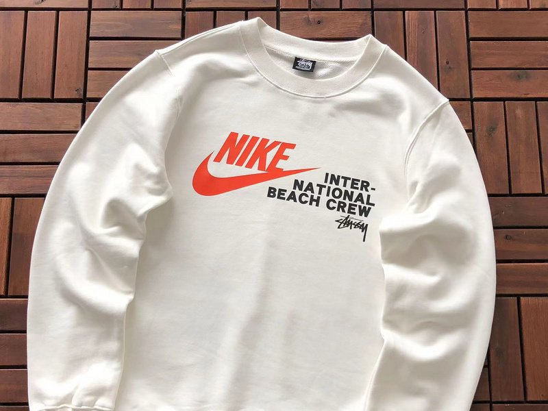 Толстовка Stussy Nike Logo And Inscription "White" фото № 2