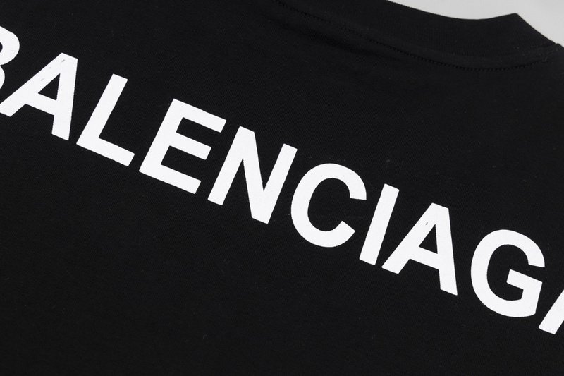 Майка Balenciaga With Brand Text Logo "Black" фото № 6